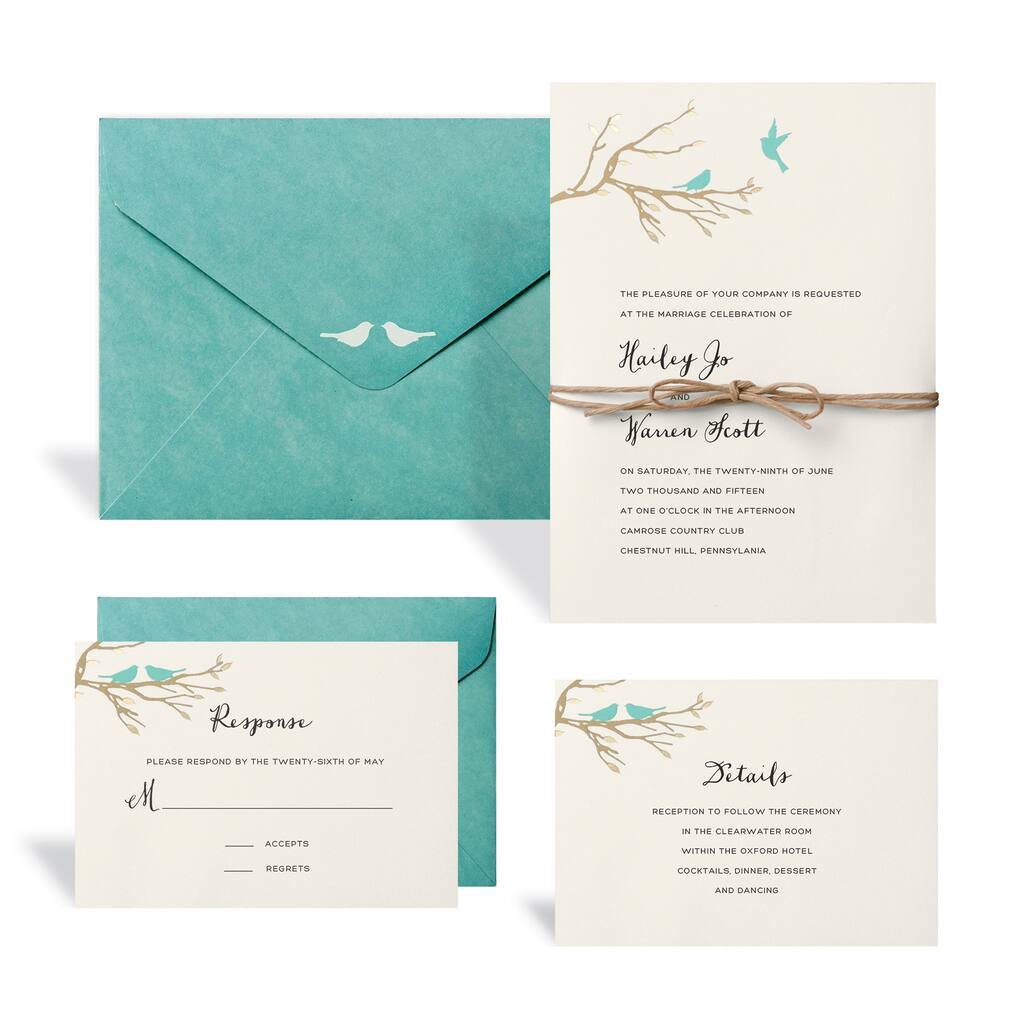 Buy The Love Birds Wedding Invitation Kit By Celebrate It At Michaels